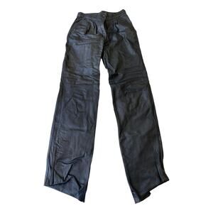 Vintage Casablanca Black Leather Pants Size 9/10